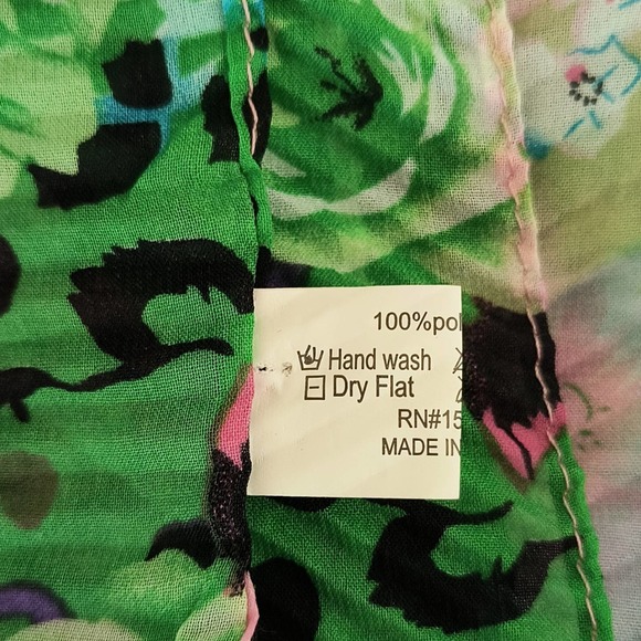 Pink Floral Wrap scarf Women's One Size Fits Most - Picture 7 of 9